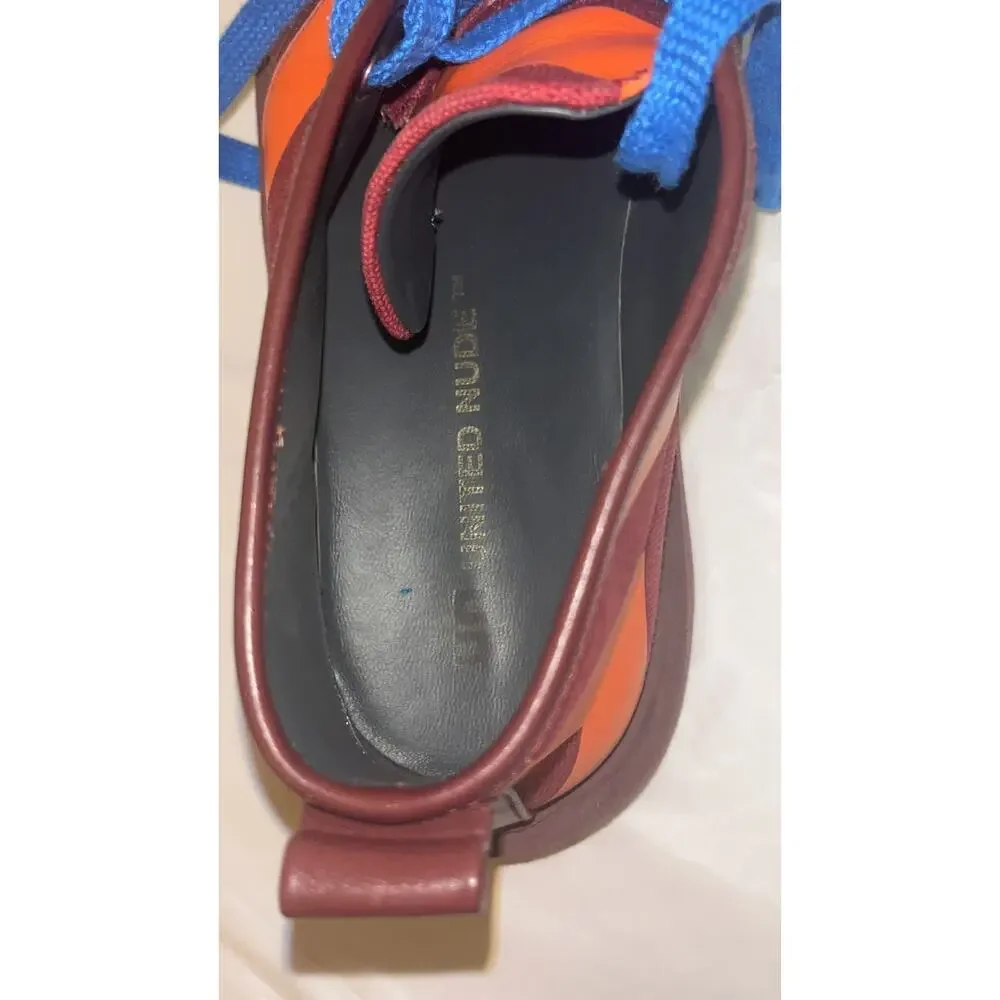UN United Nude Geo Desert Boots Shoes - Orange/Maroon Size: 43 - Excellent